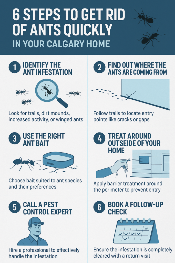 6 Steps to Get Rid of Ants Quickly in Your Calgary Home